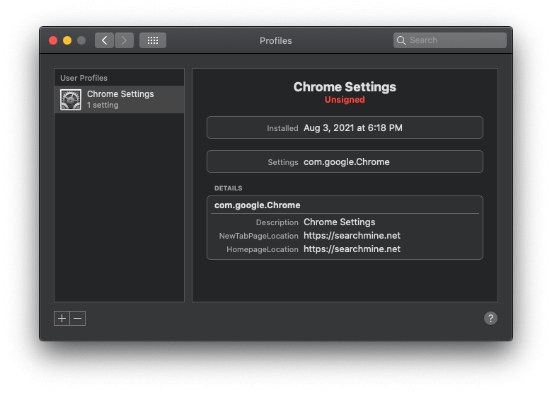 chrome installation prompting for mac code